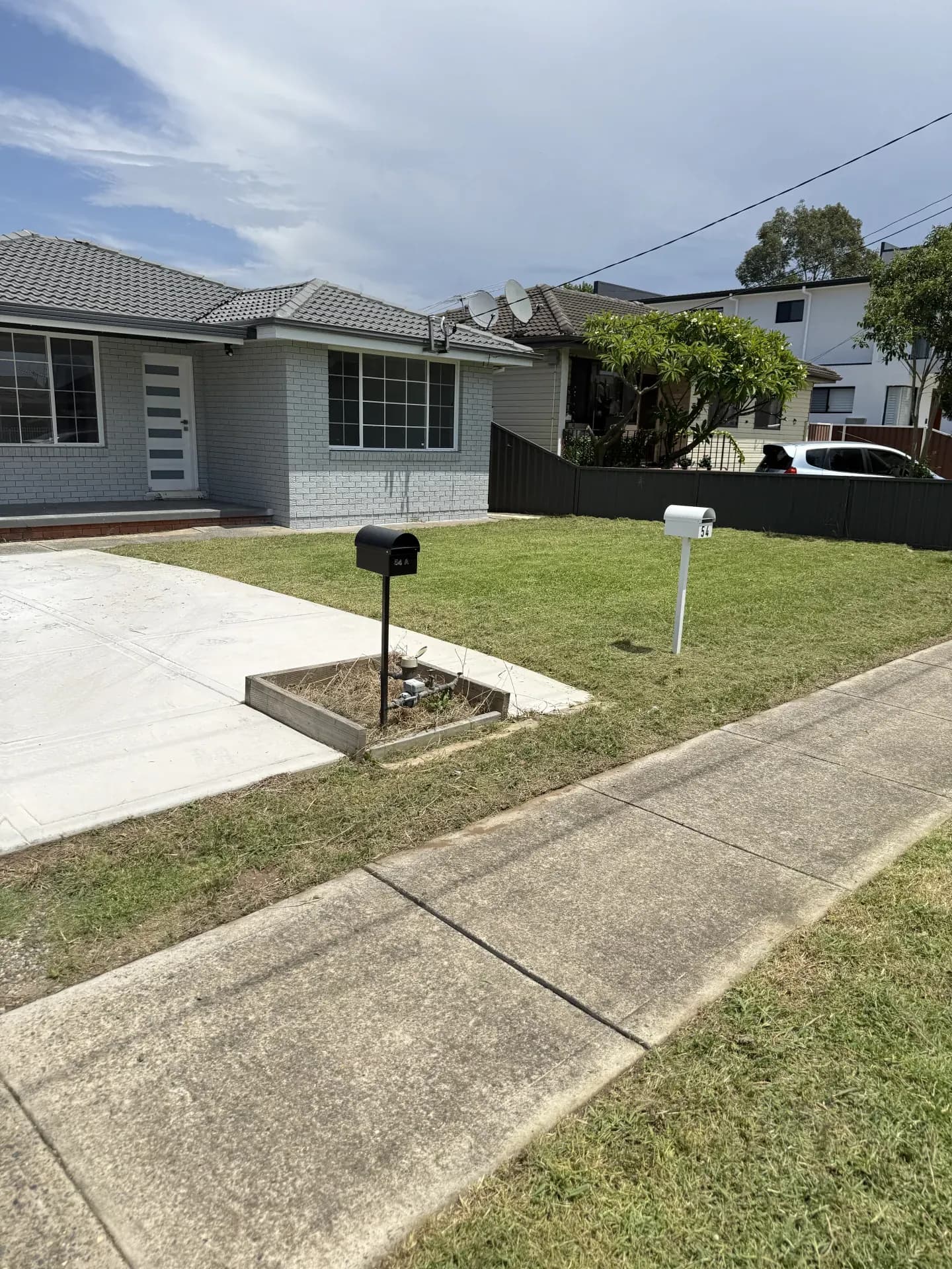 Overgrown lawn restored — after